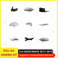 ABS Plastic full Fairing Kit fit for Kawasaki Z650 ER650 2017 2018 2019 Bodywork fairings Kit Unpain