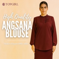 TOPGIRL Angsana Blouse/Office Blouse Plus Size Elegant Office Blouse Elegant Office Suit Premium Off