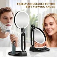 10X/1X Lighted Makeup Magnifying Mirror, 6-Inch Double-Sided 1X/10X Magnification Vanity Mirror With