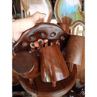 glass organizer plus 6pcs.glass wood(magkuno wood)