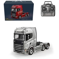 1/18 RC Semi Trailer with 1/18 Semi-Trailer Flatbed, 2.4G Full-Proportional 6x4 770S Heavy Duty Trac