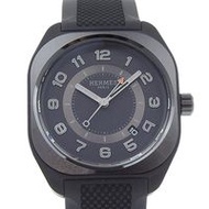 Pre-owned Hermès H08 Date watch, caliber H1837 SP1.745, titanium and rubber case, automatic winding,