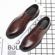 Men Men Inner Heightening Leather Shoes 10cm Thick-Soled Business Formal Wear Heightening Shoes 8cm 