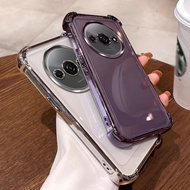 Luxury Plating Armor Case for Redmi A3 23129RN51X, 23129RN51H Clear Couple Transparent Shockproof Pl