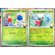 [KW2 Pokemon] [EN] Combo 2 Cynthia's Roserade Cards - 008/182 (Holo), Cynthia's Roselia - 007/182 - 