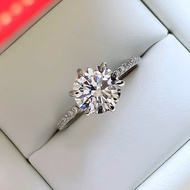 7.7x7.7mm Approx 2ct Simulated Diamond Ring