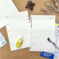 2027 Weekly Diary D A5 Supplementary Page 6 Holes 20 Holes Horizontal Line Universal Manual Inner Pa