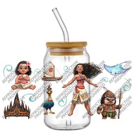 Funko | New Popular Cartoon Movie Moana 16oz UV DTF 3D Transfer Sticker Decals Wraps For Glass Can C