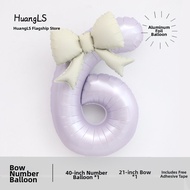 HUANGLISHI | Photography Birthday Decorations Pink Bow Number Balloon 40 inches