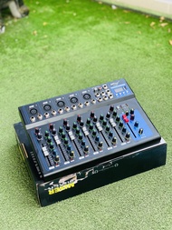 [Tặng dây kết nối] Bàn trộn Mixer MTMax F7 BT - 7 kênh cao cấp - Có bluetooth chống hú tốt - Màn hìn