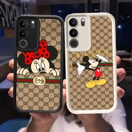Q-96 Mickey Minnie Black white Case for VIVO IQOO Z9 Y200 U5X T3 Y300 Y19S Pro Lite 5G
