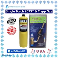 [ 100% Original ] USA Single Torch 207ST with Lighter + MAPP GAS / Map Gas / Welding Gas