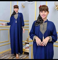 Kaftan Sultan Polos Renda Super Jumbo / Dress Kaftan Premium / Abaya Arabian Wanita Muslim Terbaru