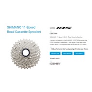 Shimano Cassette 105 - CS-R7000 - 11-Speed (11-32T) - HG-EV - Road Cassette Sprocket