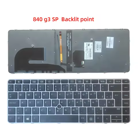 SP Layout for HP 840 G3 840 G4 848 G3 848 G4 745 G3 745 G4 ZBook 14u G4 Backlight Keyboard