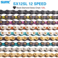 SUMC 12 Speed Diamond Color SL Bike Chain MTB Mountain Road Bike Ultra Light and Durable 12Speed Mis