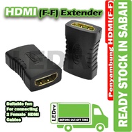 HDMI Extender Type A Female to Female Adapter Converter / PC Monitor HDMI Straight Extender Joint Co