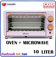 OVEN + MICROWAVE KIRIN KBO-100 Oven Listrik kapasitas 10 Liter - LOW WATT HEMAT LISTRIK