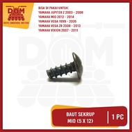 Mio Screw Bolts 5 x 12 Per Pcs (PSP) Yamaha Jupiter Vixion Body Bolts 12mm Length