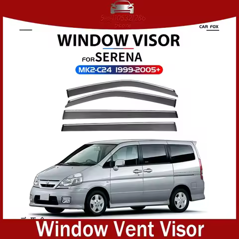 For Nissan Serena C27 C28 Window visor Serena rain or shine weather shield Rain or Shine Side Window