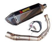 ชุดท่อ Forza350 ท่อแต่ง HONDA Forza350 +ปลายท่อ AK18 นิ้วใบอ้วน