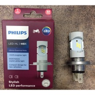 PHILIPS HEADLAMP LED BULB H4 HS1 6500K 12V35 MOTOR LED LAMBU STYLISH MOTORCYCLE