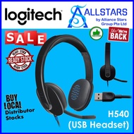 Logitech H540 USB Stereo Headset (981-000482) / With High-Definition sound and on-ear controls Warra