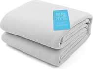 AQUA 21647813 Mattress Pad, Summer, Cool, Wide-King (78.7 x 78.7 inches (200 x 200 cm), Gray, Cool t