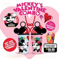 Malaysia Ready Stock GSC Cinema Mickey's Valentine Tumblers（One Pair）