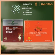 [Ready SG Stock] Wealthy Health Deer Placental 50,000mg 60 / 100 Capsules Deer Placenta