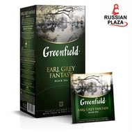 ชาดำชนิดซอง  Greenfield Earl Grey Fantasy ขนาด 25 ซอง / Чай в пакетиках черный Greenfield Earl Grey Fantasy ароматизированный 25 шт