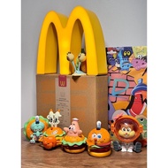 Biqiburg Crab Burger King Restaurant SpongeBob SquarePants Series Mystery Box Burger King Ornaments 