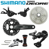 SHIMANO DEORE M4100 Groupset 170mm 36T-26T Crankset Cassette 2x10 Speed BB52 HG54 Chain MTB Mountain