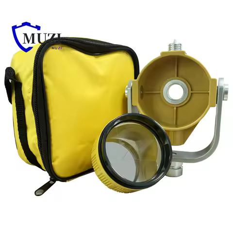 Yellow Single Prism for Topcon Total Station 5/8x11 Female Thread Offet -30mm Sliver Coated Reflecti
