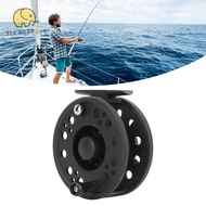 LONNGUVO Fly Fishing Reel4, Plastic 7/8 Fly Reel, Durable Lightweight Black Fishing Reel Rivers Fish