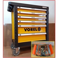 FreeGifts- Vorel YT-58540(Tools) 6 Drawer Tool Cart With Tools 177pcs ID33667