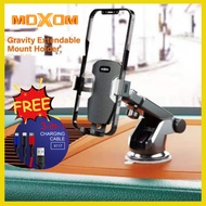Moxom VS39 360° Long Neck Car Mount Phone Holder Mobile Phone Stand Silicon Sucker With Strong ABS &amp; Silicon Base