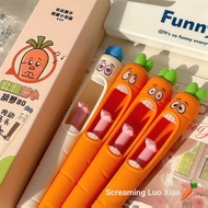 Radish Pen Funny Fun Press Tongue Pen Gel Pen Female High-value Niche Fun Pen Funny Pen