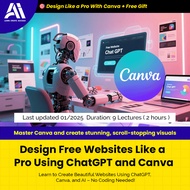 Canva Tutorial - Design Free Websites Like a Pro Using ChatGPT and Canva | Learn Canva 2025
