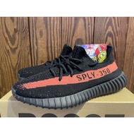 {OGC} ADIDAS YEEZY 350 V2 BOOST BLK Black Red BY9612 2022 Latest Restock