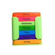 Portable Drawer 7 Days Household Pill Box 28 Square Travel One Week Pill Box Storage Box Compartment