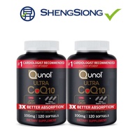 Qunol Ultra CoQ10 100mg, 3x Better Absorption, Patented Water and Fat Soluble Natural Supplement For