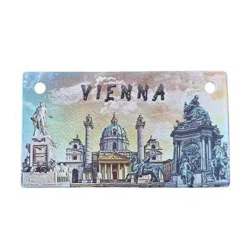 Vienna Austria Fridge Magnet Souvenir Gift,Iron Metal Vienna Refrigerator Magnet Home Decoration Col