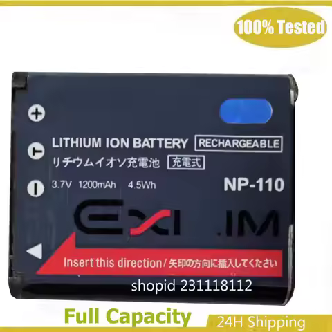 NP-110 NP-160 Battery for Casio EX-ZR50 ZR55 ZR60 ZR65 EX-FC200S FC500S EX-Z2000 Z2300 Z3000 EX-ZR10