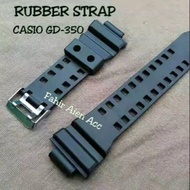 HITAM Casio G SHOCK GD-350 / GD350 / GD 350 BLACK WATCH STRAP G SHOCK GD-350 RUBBER STRAP