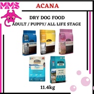 Acana Premium Dry Food ( Puppy &amp; Junior , Adult Dog , Pacifica , Wild Coast , Grass Fed Lamb ) # 11.4Kg ( FG )