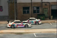 屯門小店 Tarmac Works 1/64 VERTEX Nissan Silvia (S15) Hello Kitty Drift Car - Indonesia Special Edition 