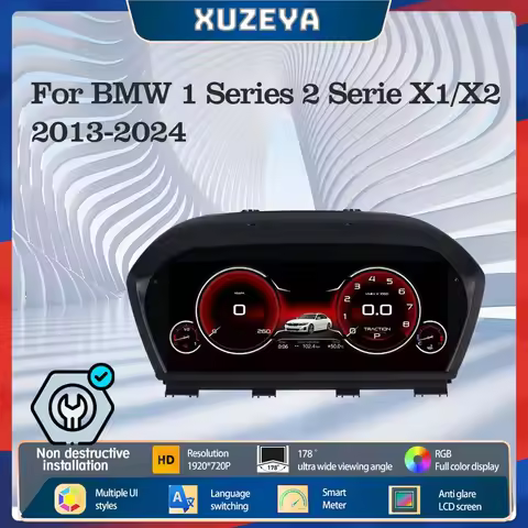 For BMW 1/2 Series X1/X2 F20/F52/F22/F45/F48/F49/F39 2014-2021 Digital Cluster 10" LCD Dashboard Coc