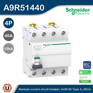 Schneider Residual current circuit breaker (RCCB) Acti9 ilD 4P 40A type A 30mA 10kA เซอร์กิตเบรกเกอร