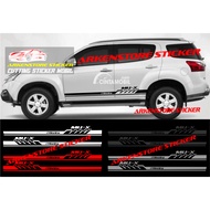 Mux car sticker cutting sticker isuzu mux car sticker mux sticker